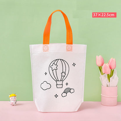 Kids DIY Coloring Tote Bag