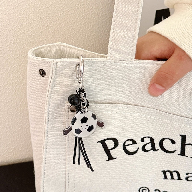 Cute Sports Acrylic Bell Keychain Charm