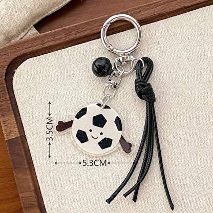 Cute Sports Acrylic Bell Keychain Charm