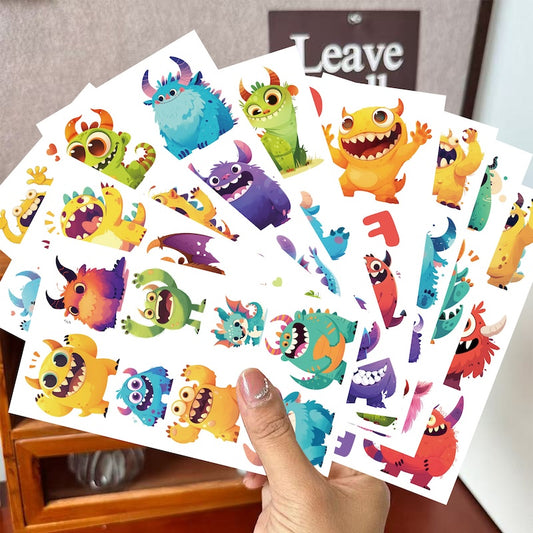 Cute Temporary Tattoos 10 Sheets - Little Monsters