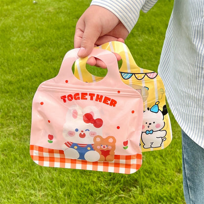 Cute Cartoon Resealable Handle Gift Bags