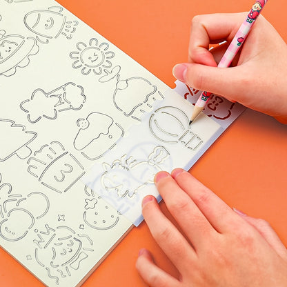 Cute Drawing Stencil 4 PCS Ruler Set