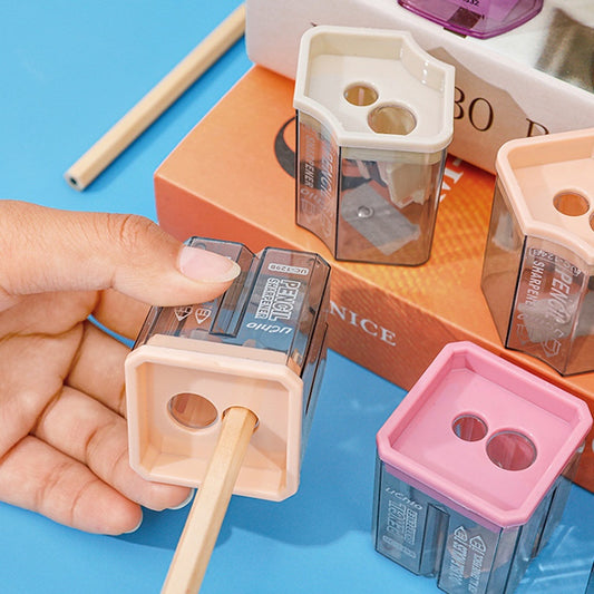 Cute Dual-Hole Pencil Sharpener