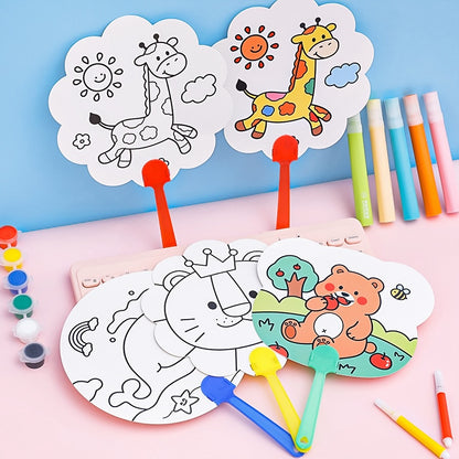 Cute DIY Painting Hand Fan