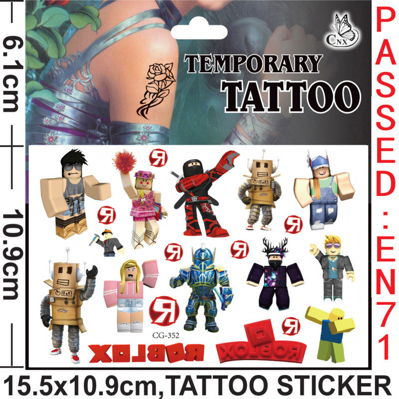 Temporary Tattoos for Kids Single Pack
