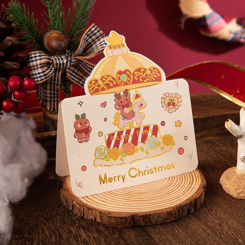 Christmas Mini Foil Greeting Cards – Pack of 10