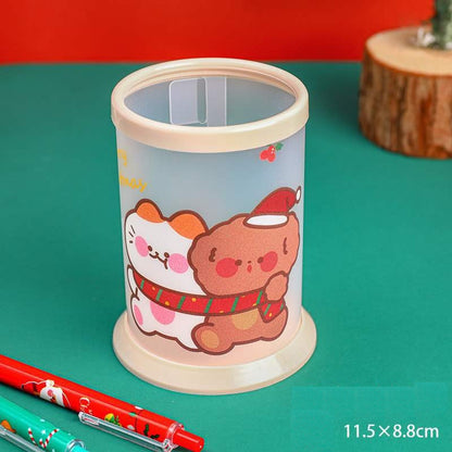 Christmas DIY Pen Holder – Foldable Desktop Organizer