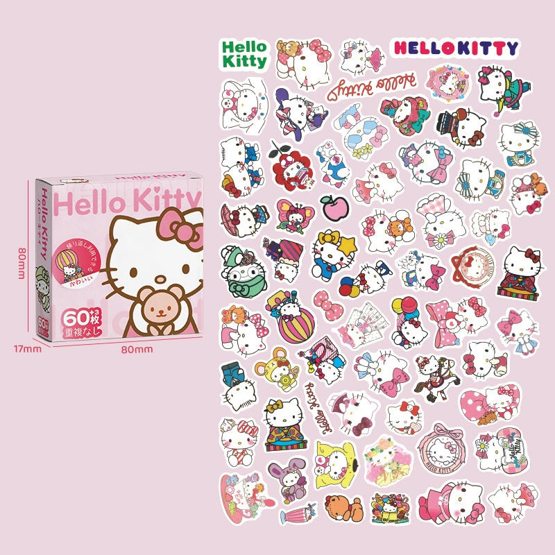 Cute Waterproof Sticker Gift Box – 63PCS Set