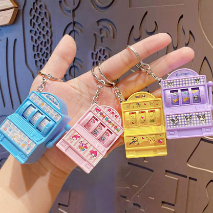 Cute Cartoon Pull-to-Reveal Keychain