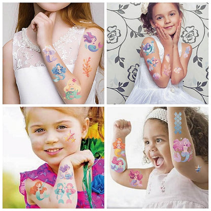 Cute Temporary Tattoos 10 Sheets - Mermaids