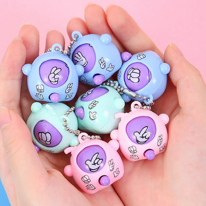 Mini Rock Paper Scissors Egg Keychain