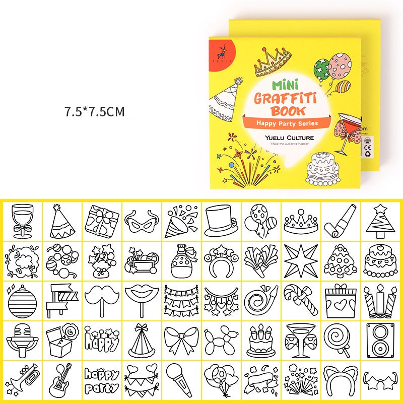 Mini Portable Doodle Coloring Memo Pad