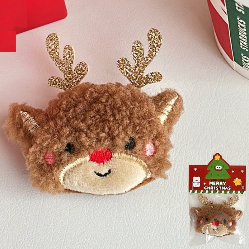 Christmas Plush Brooch Set – Soft & Festive Holiday Pins