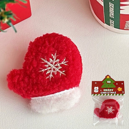Christmas Plush Brooch Set – Soft & Festive Holiday Pins