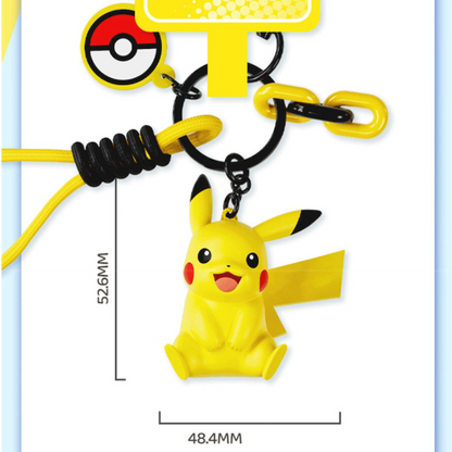 Pokémon Premium Keychain Charm – Poké Ball Style with Color Strap