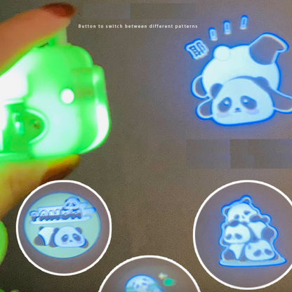 Cute Panda Projection Camera Keychain