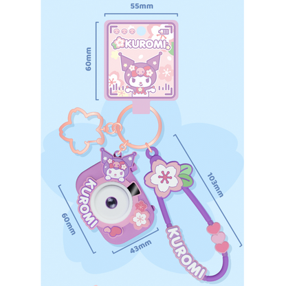 Cherry Blossom Projection Camera Keychain