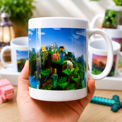 Personalized Minecraft-Inspired Mug