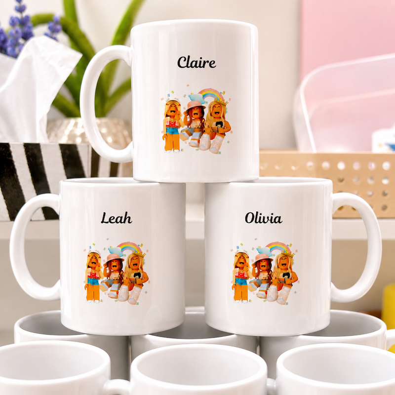 Personalized Roblox-Inspired Mug