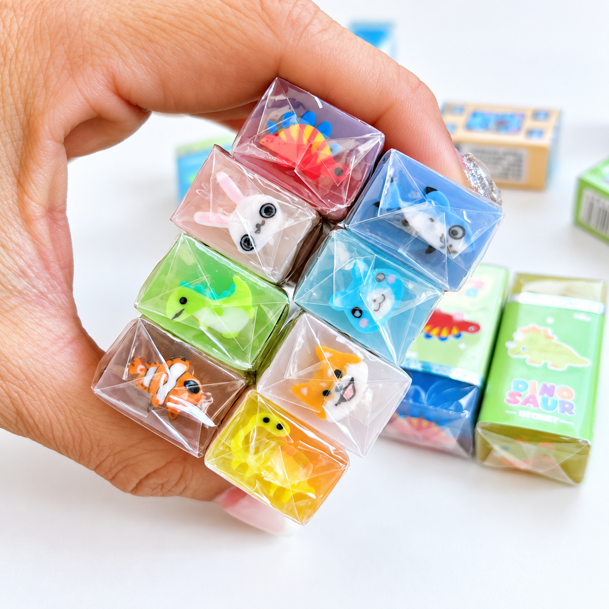 Halloween Goodie Bags for Kids – 6 Piece Set (Bag, Stickers, Keychain, Pencil, Eraser, Notebook)